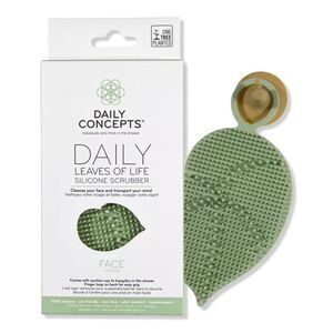 NIB DAILY CONCEPTS Daily Leaves Of Life Facial Silicone Face Scrubber